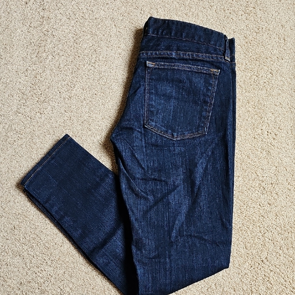 J. Crew Dark Blue Toothpick Jeans